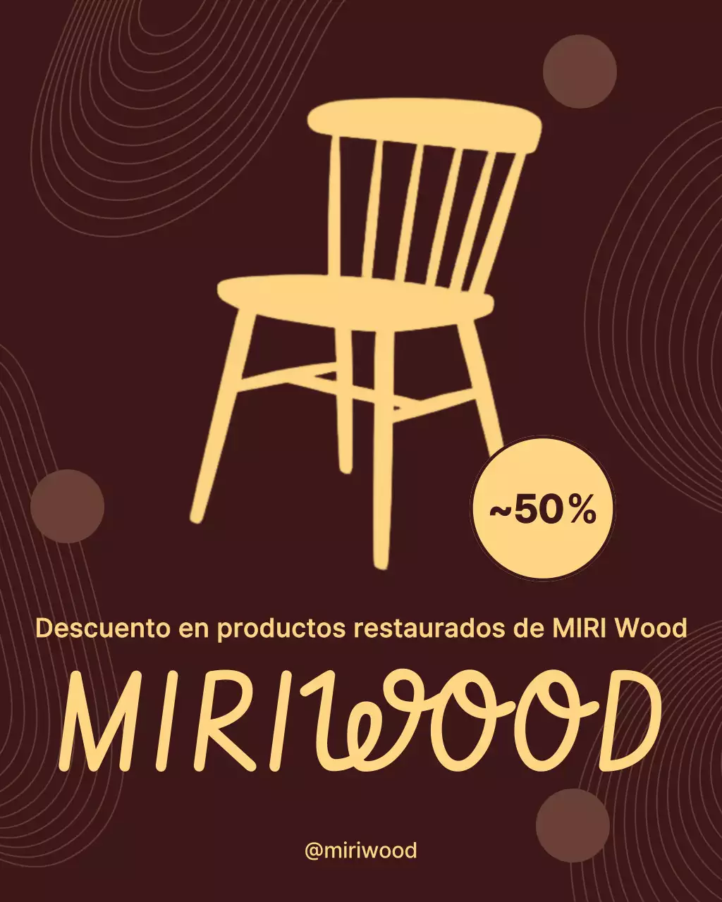 Venta de muebles sencillos marrones