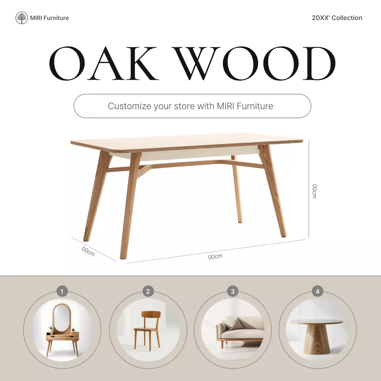 Quảng cáo đồ nội thất hiện đại màu be