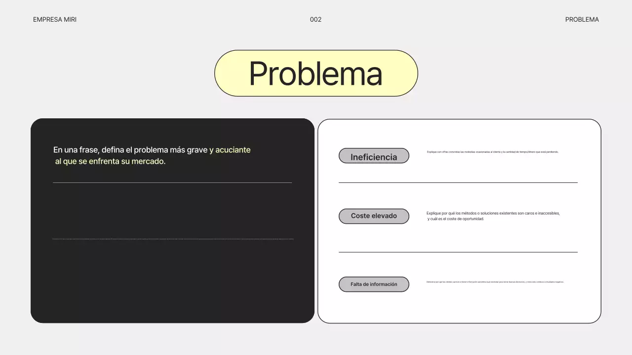 Plan de negocios gris simple