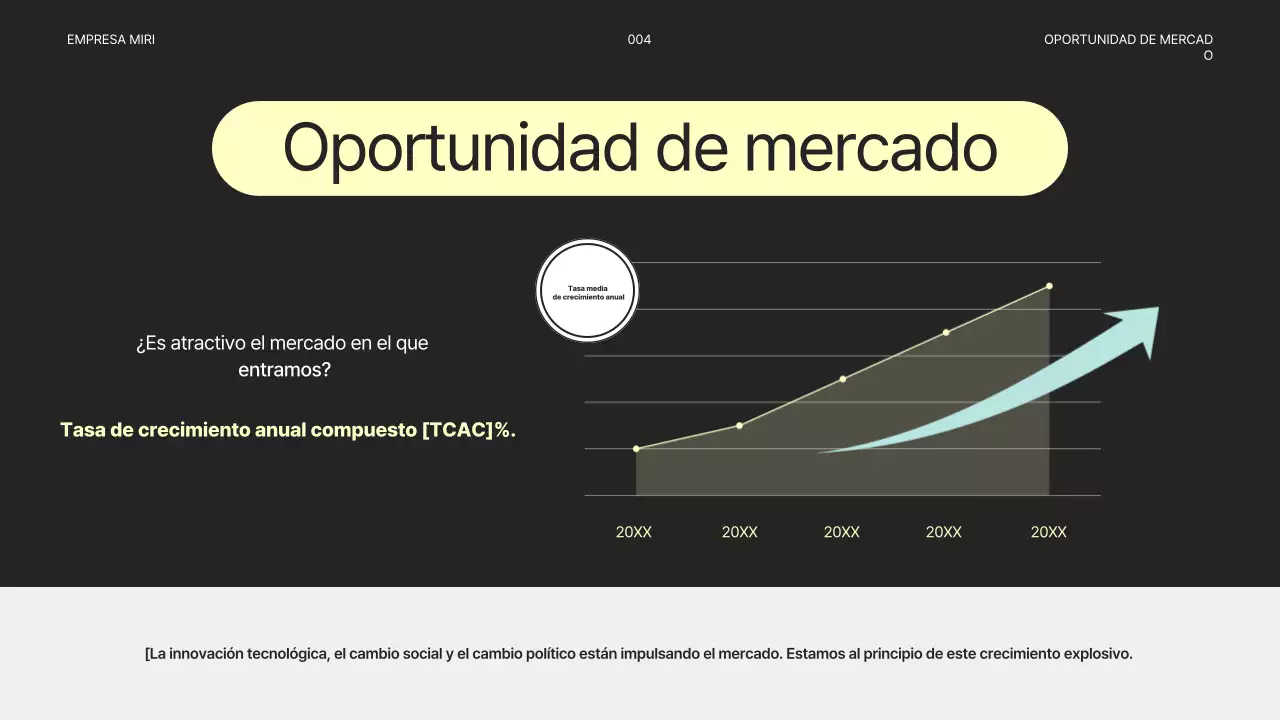 Plan de negocios gris simple
