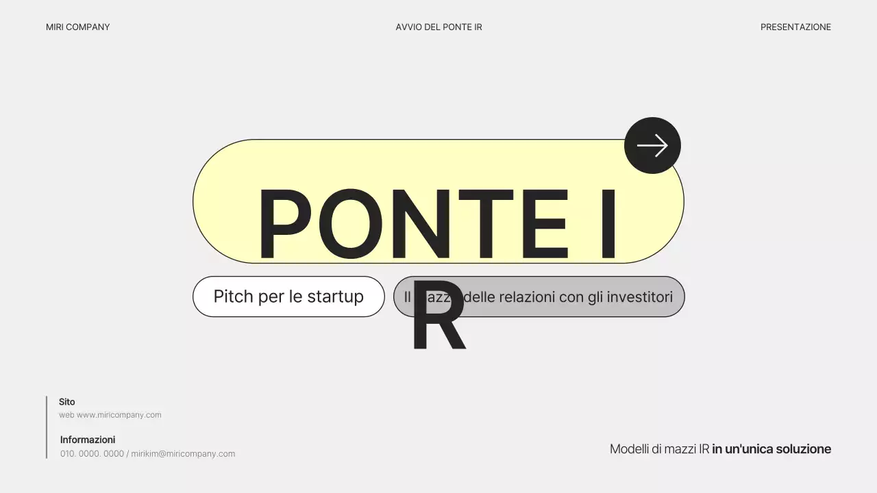 Piano aziendale semplice e grigio