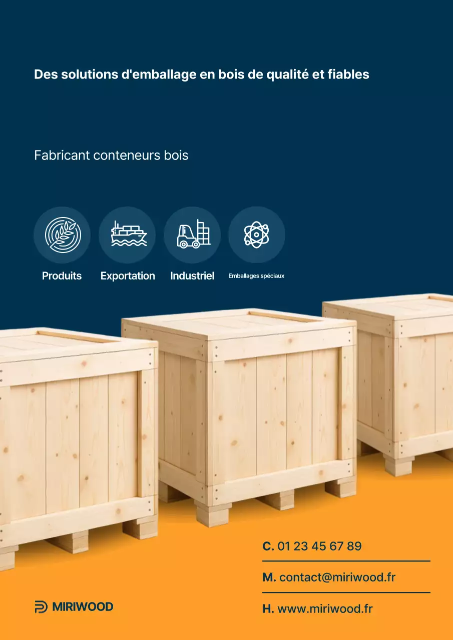 Publicité sur un emballage simple orange