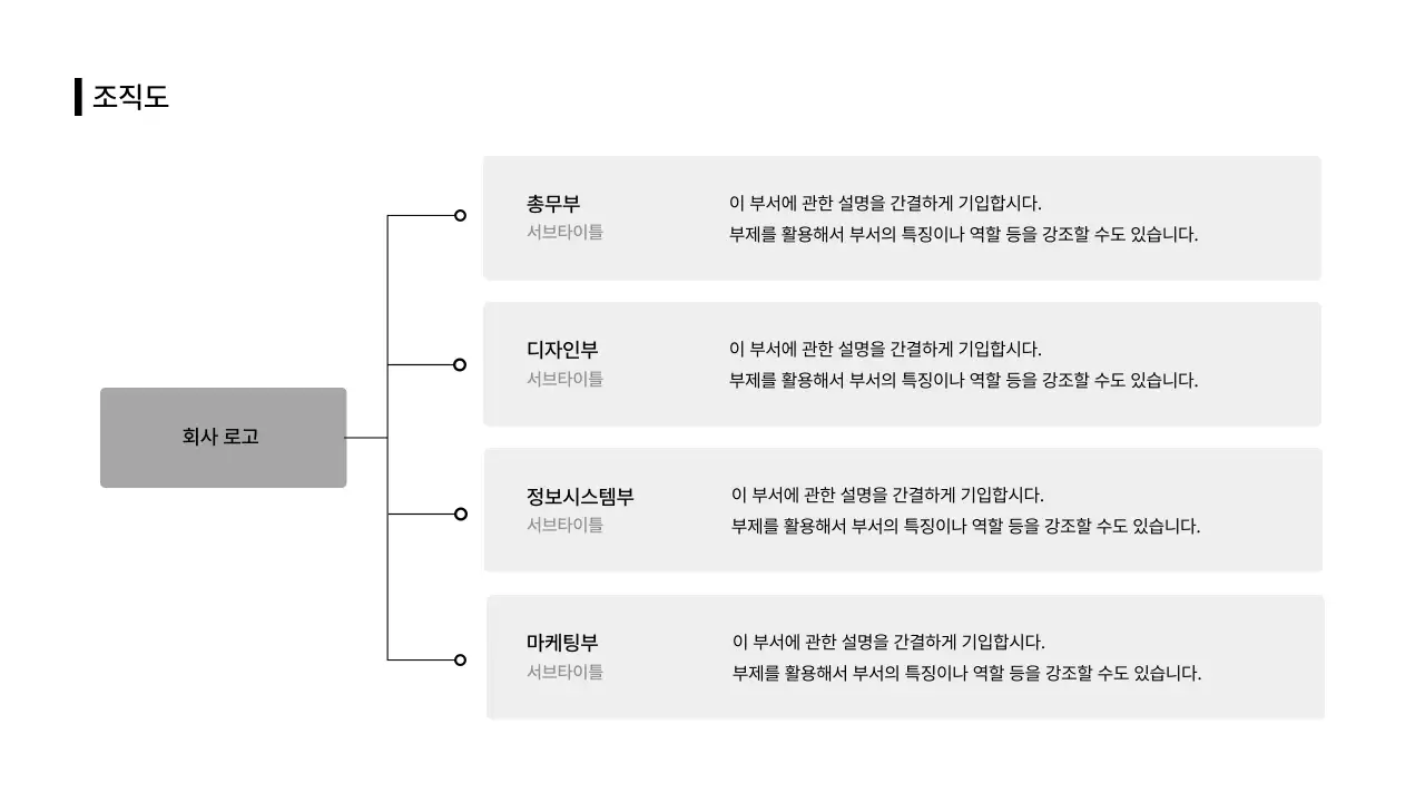 비즈니스레이아웃_인포그래픽_정보_조직도