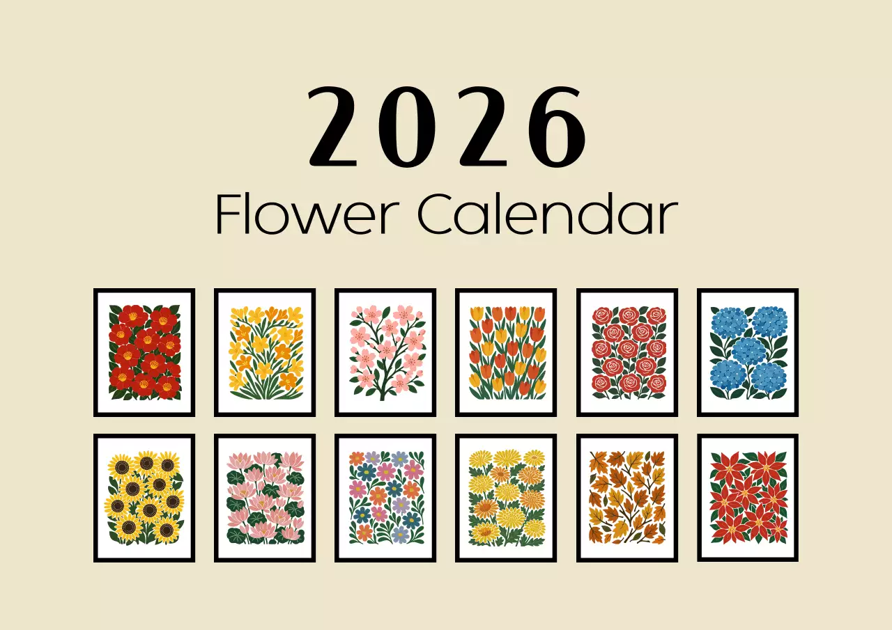 베이지 심플 달력 캘린더