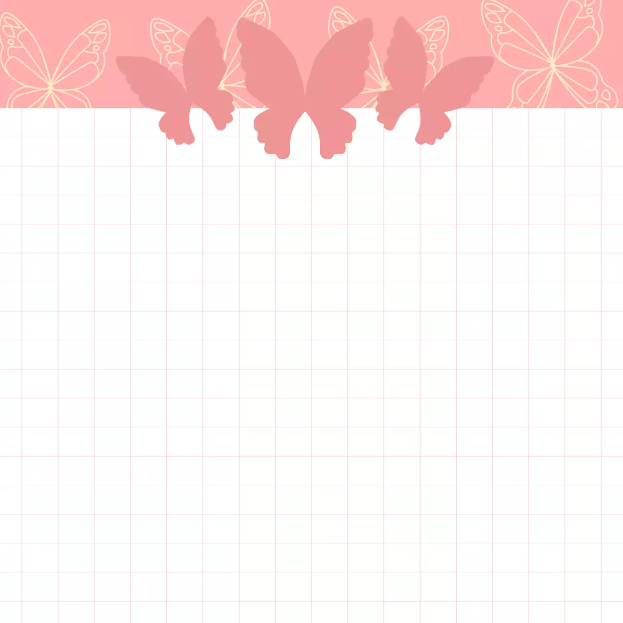 핑크 아기자기한 메모지 문구