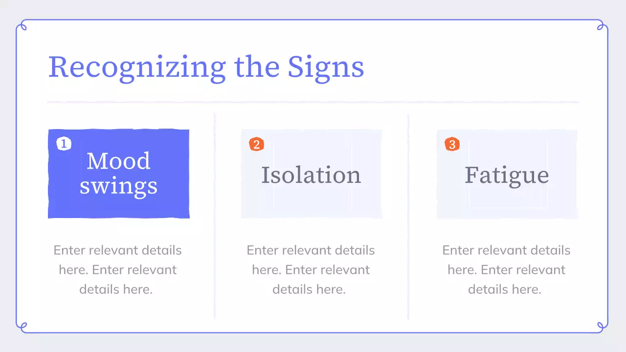 Blue Modern Mental Wellness Presentation