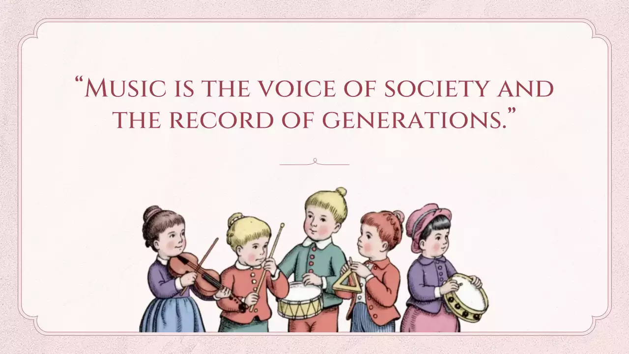 Pink Vintage Music History Lecture Presentation