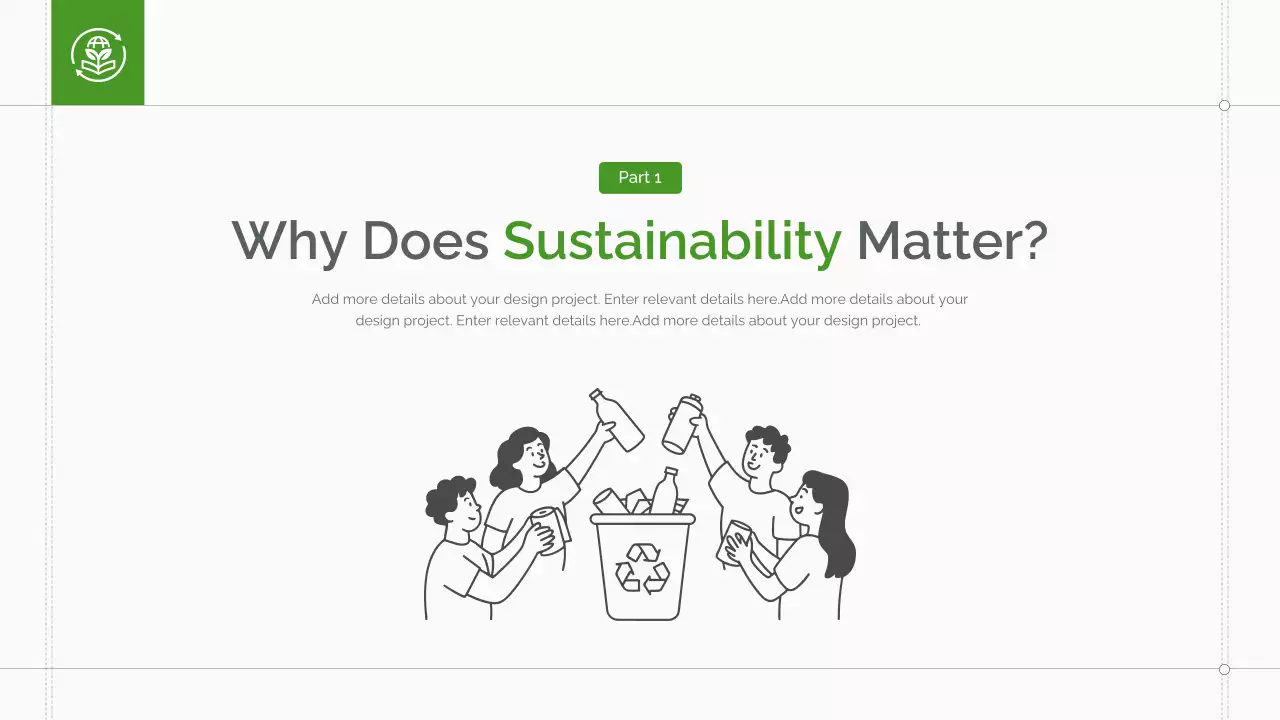 Green Minimal Sustainability Lecture Presentation
