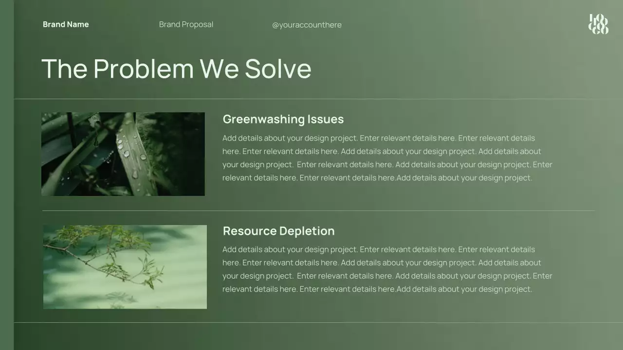 Green Minimal Brand Strategy Proposal Presentation