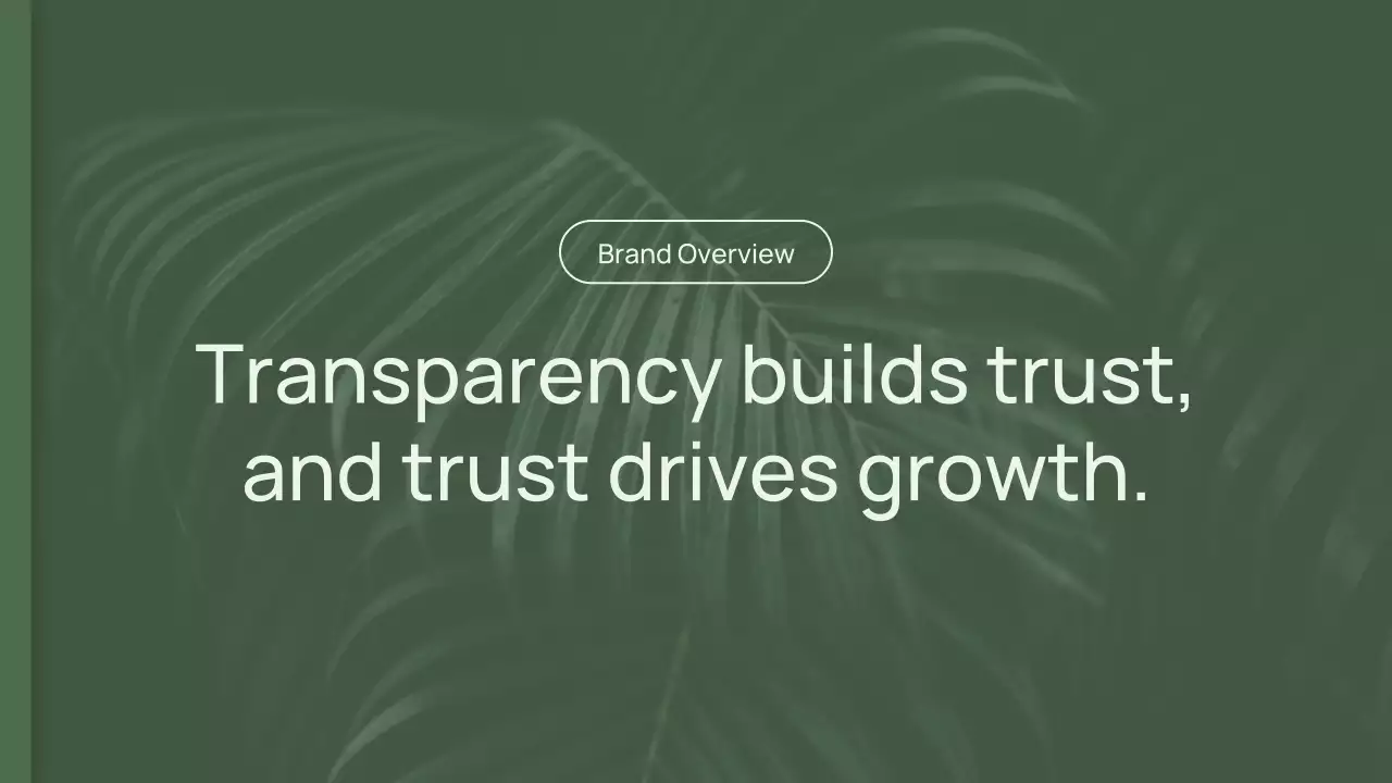 Green Minimal Brand Strategy Proposal Presentation