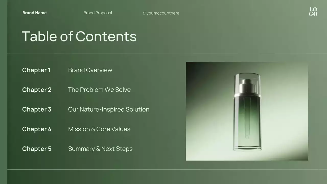 Green Minimal Brand Strategy Proposal Presentation