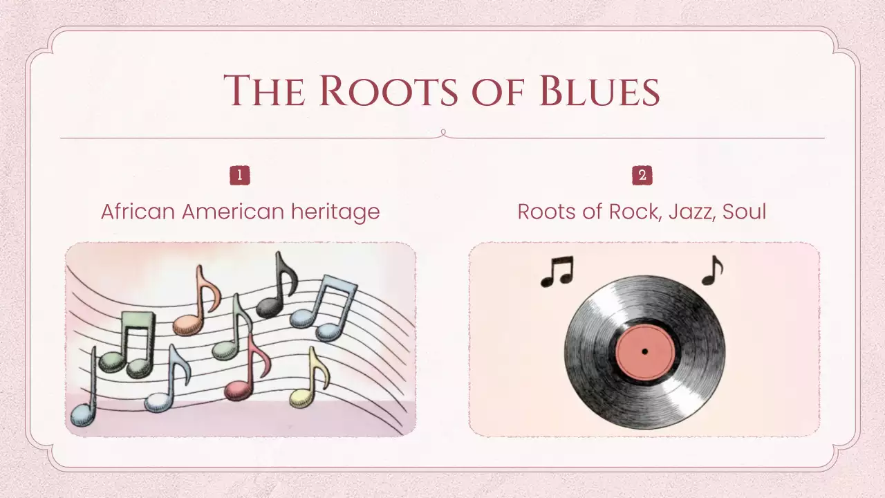 Pink Vintage Music History Lecture Presentation
