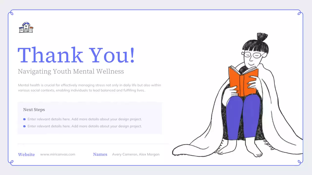 Blue Modern Mental Wellness Presentation