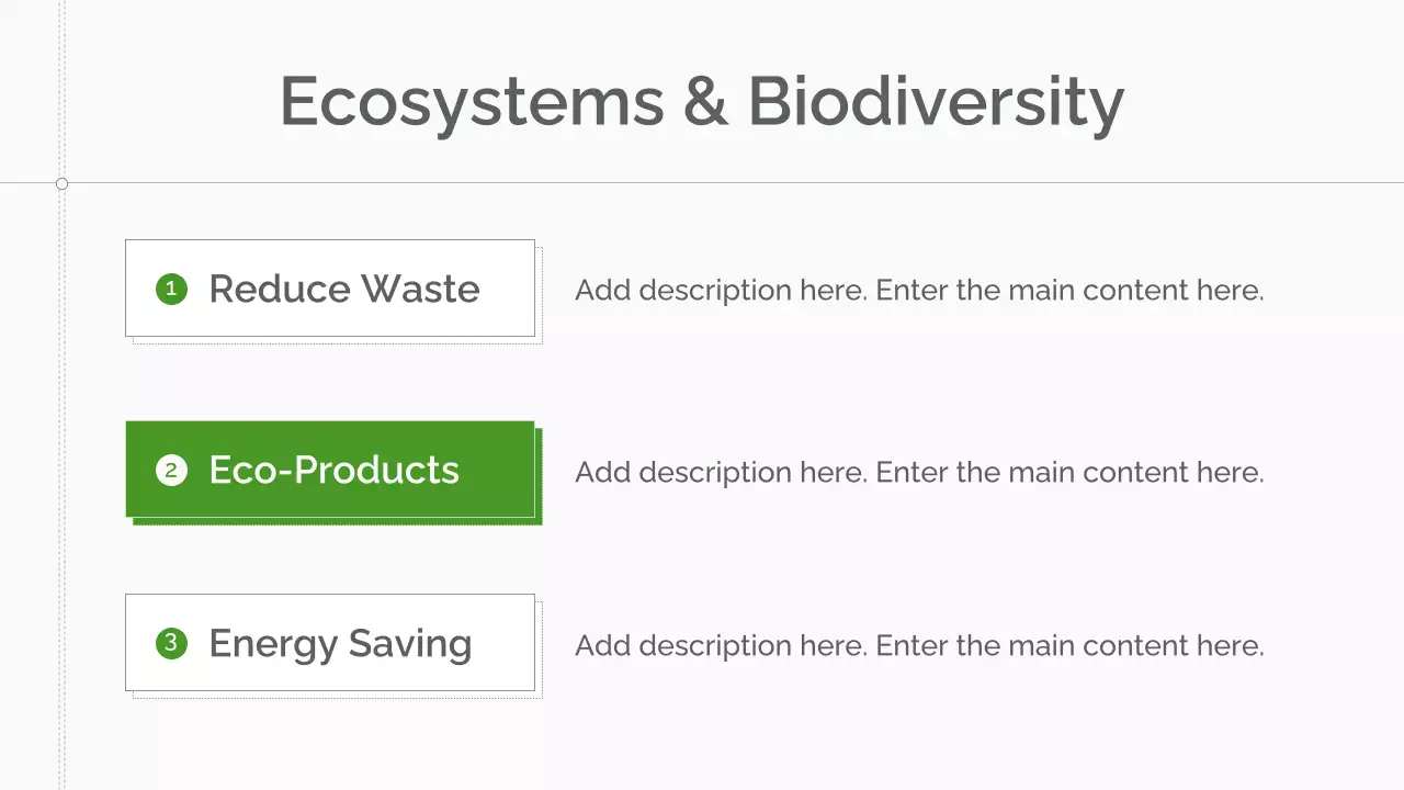 Green Minimal Sustainability Lecture Presentation