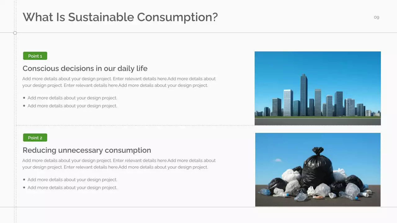 Green Minimal Sustainability Lecture Presentation