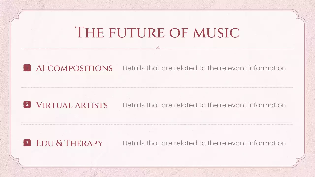 Pink Vintage Music History Lecture Presentation