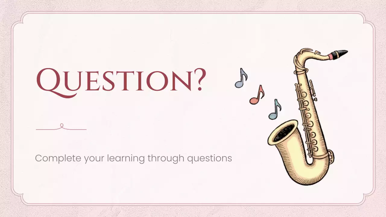 Pink Vintage Music History Lecture Presentation