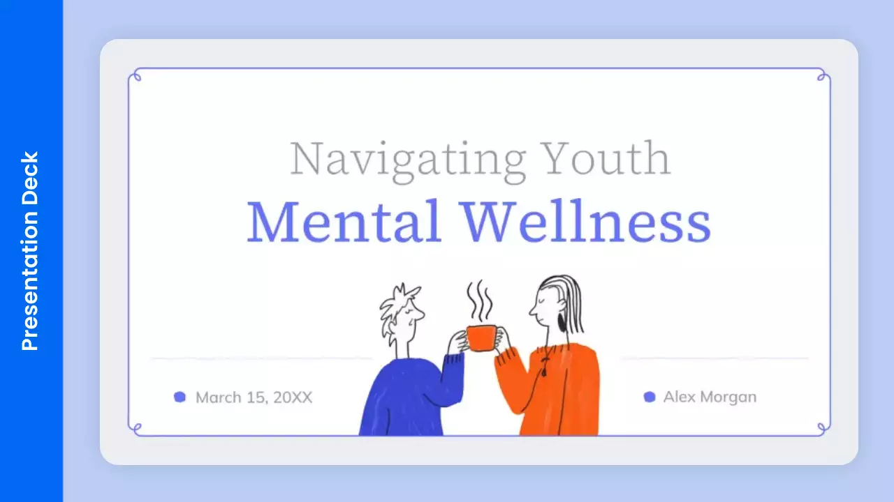 Blue Modern Mental Wellness Presentation