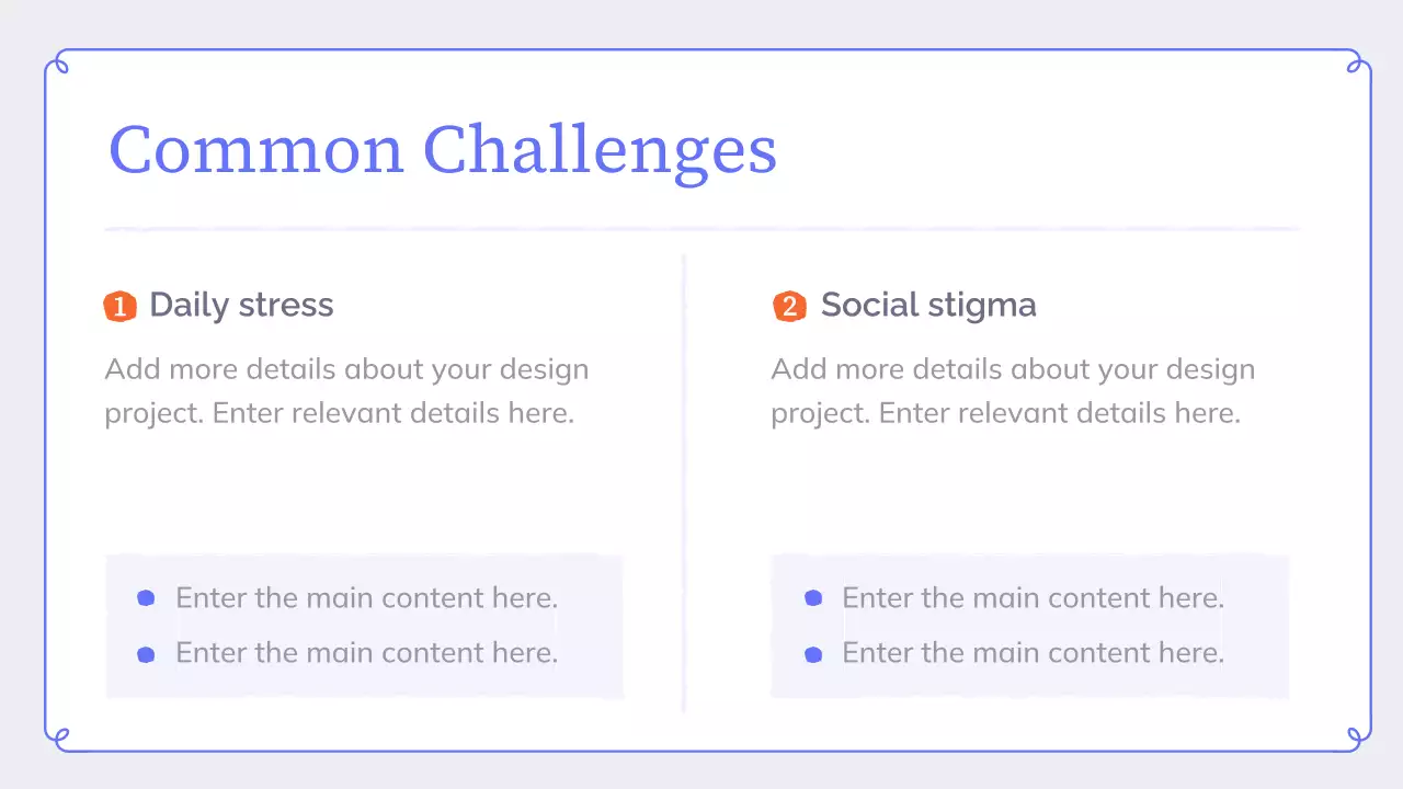 Blue Modern Mental Wellness Presentation