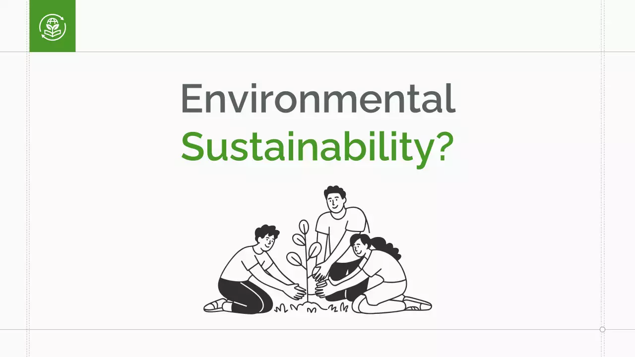 Green Minimal Sustainability Lecture Presentation