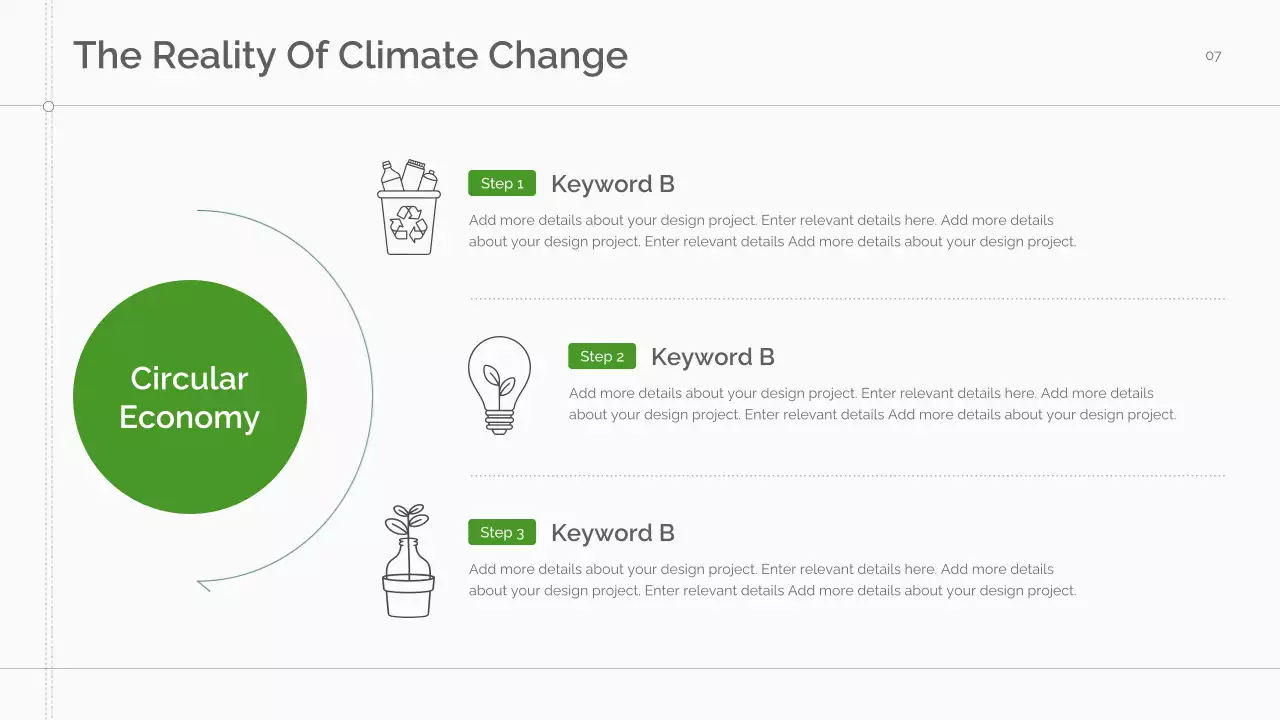 Green Minimal Sustainability Lecture Presentation