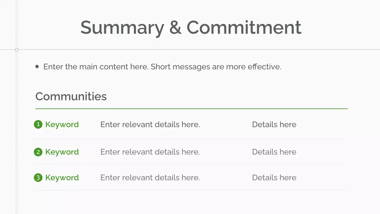Green Minimal Sustainability Lecture Presentation
