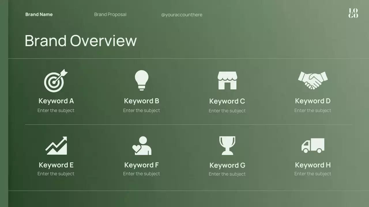 Green Minimal Brand Strategy Proposal Presentation