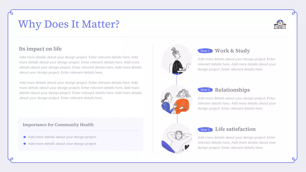 Blue Modern Mental Wellness Presentation