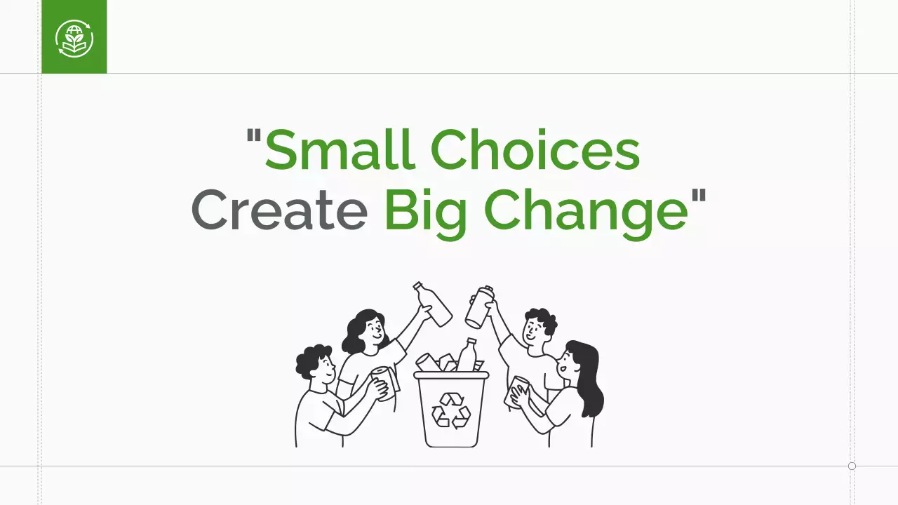 Green Minimal Sustainability Lecture Presentation