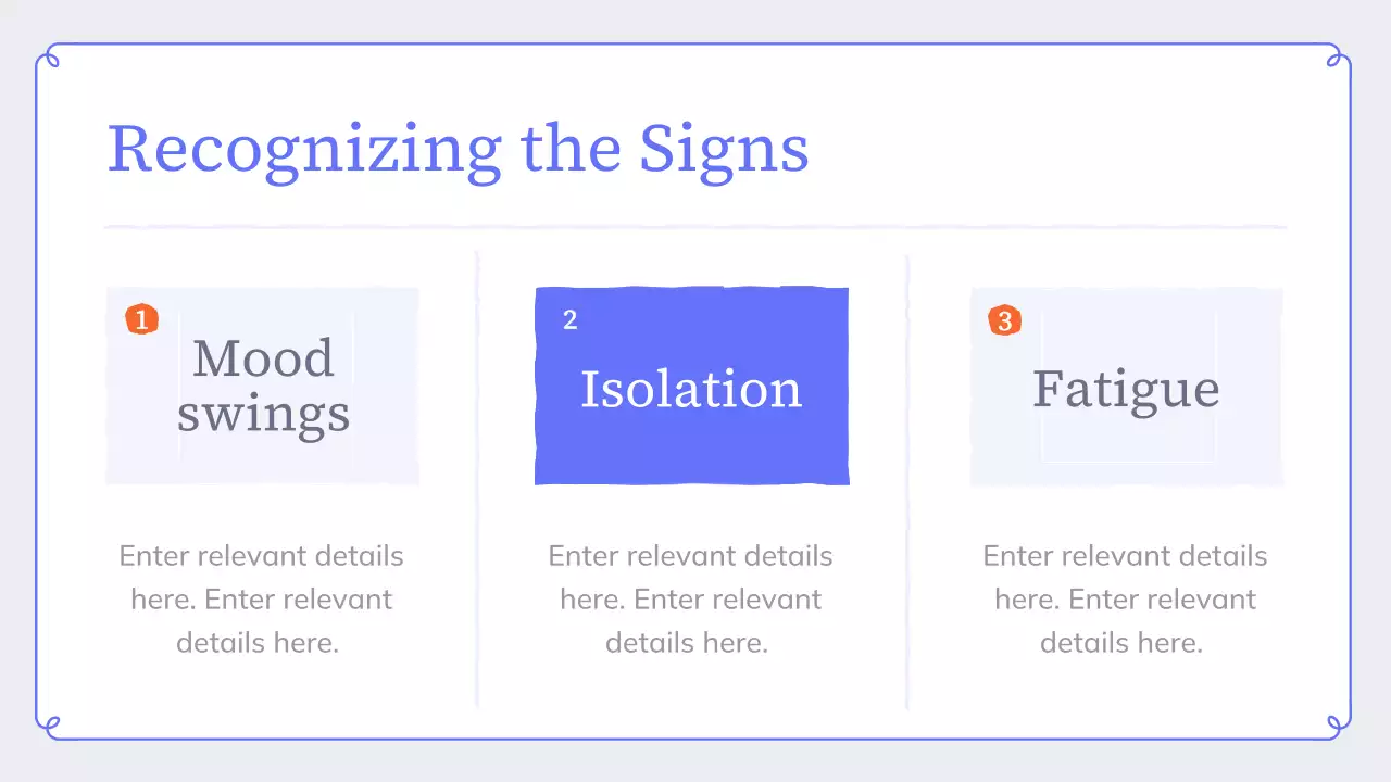 Blue Modern Mental Wellness Presentation