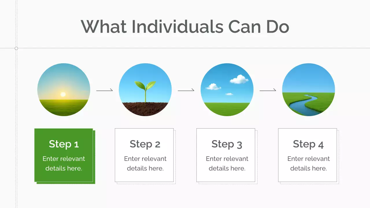 Green Minimal Sustainability Lecture Presentation