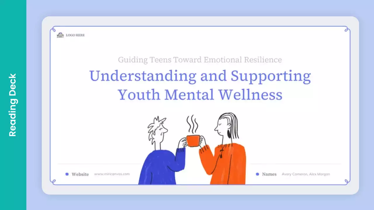 Blue Modern Mental Wellness Presentation