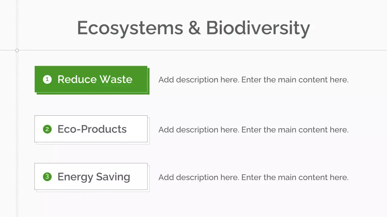 Green Minimal Sustainability Lecture Presentation