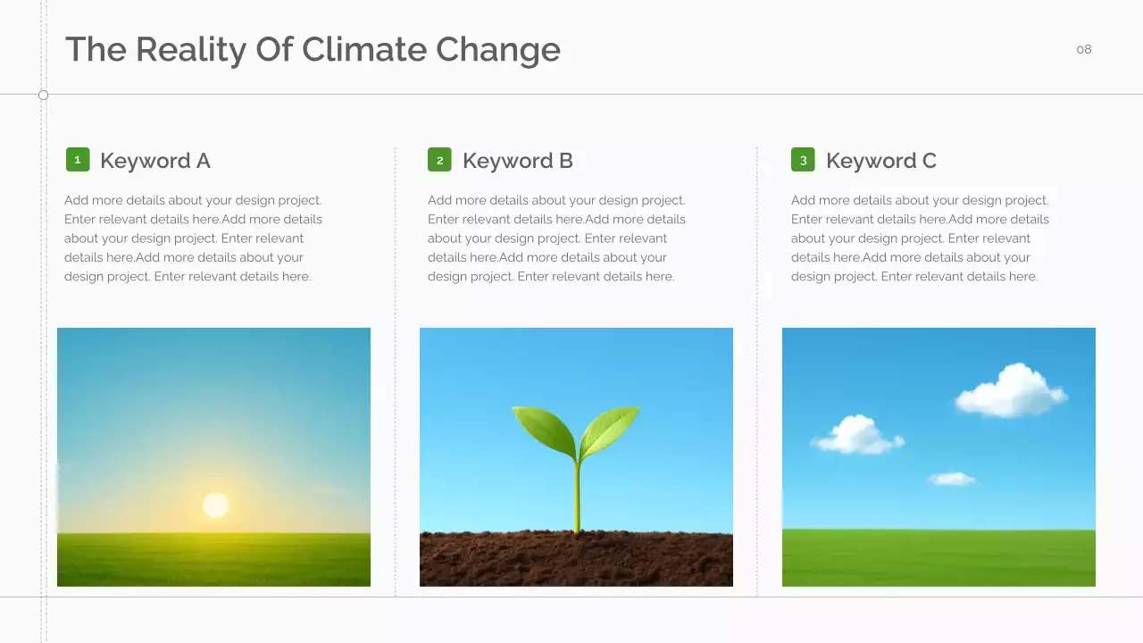 Green Minimal Sustainability Lecture Presentation