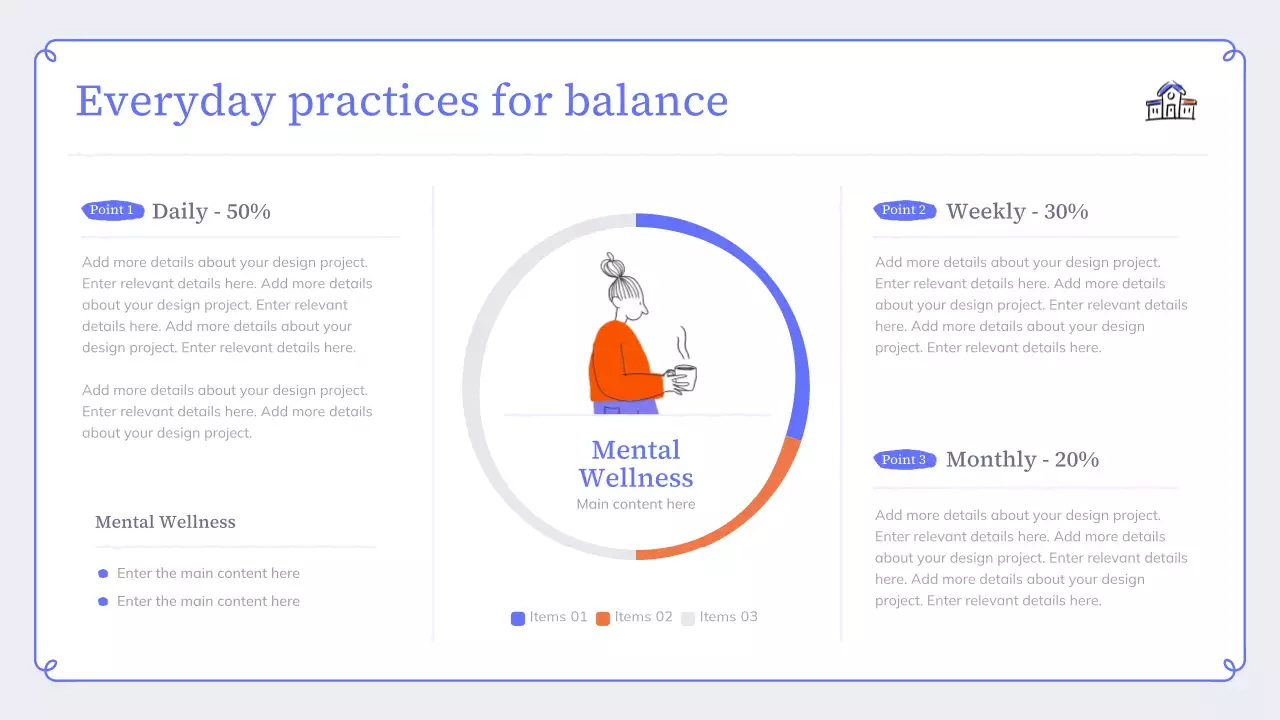 Blue Modern Mental Wellness Presentation