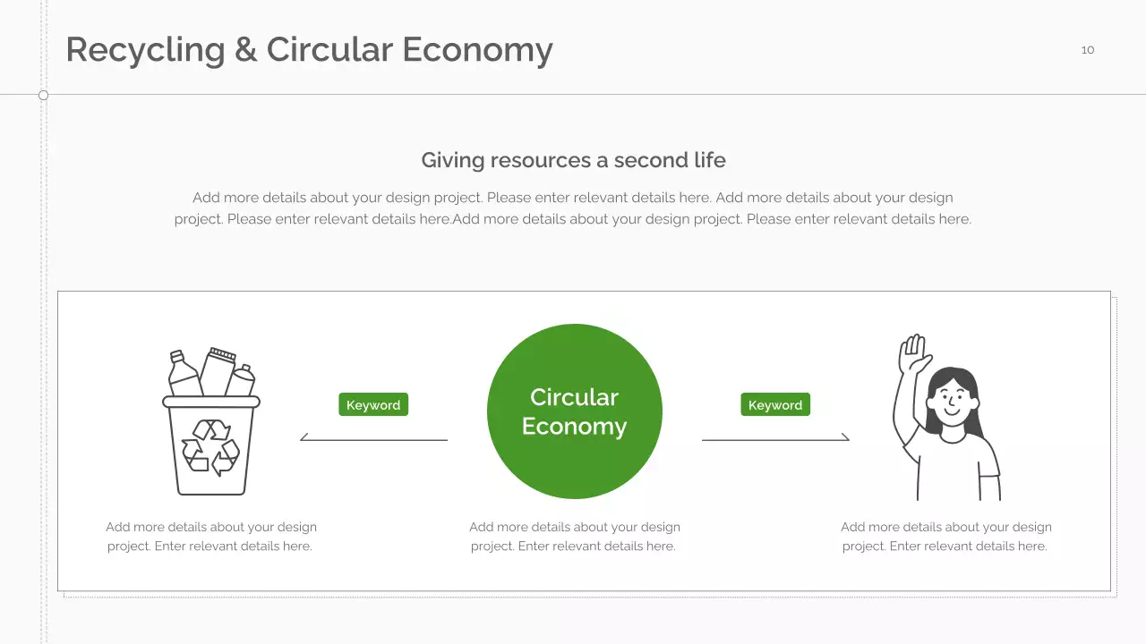 Green Minimal Sustainability Lecture Presentation