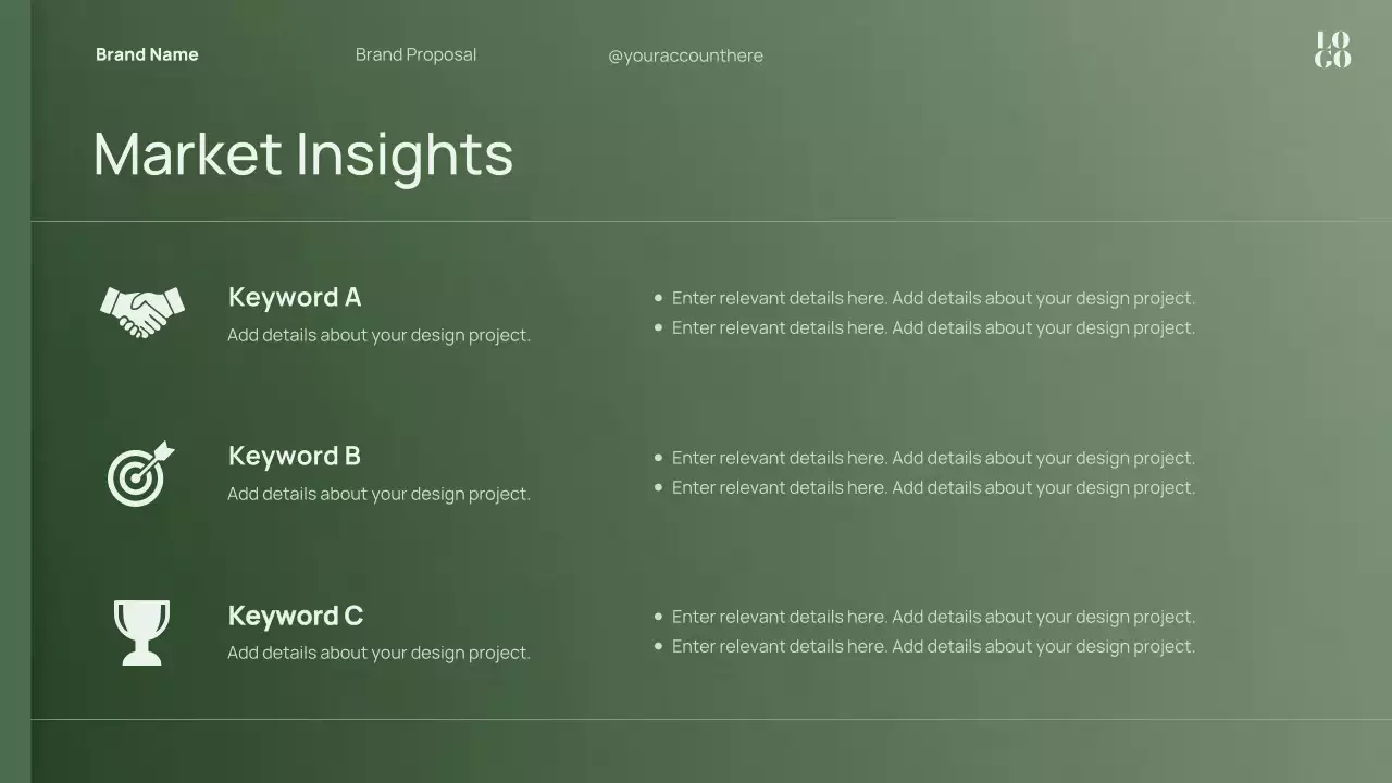 Green Minimal Brand Strategy Proposal Presentation