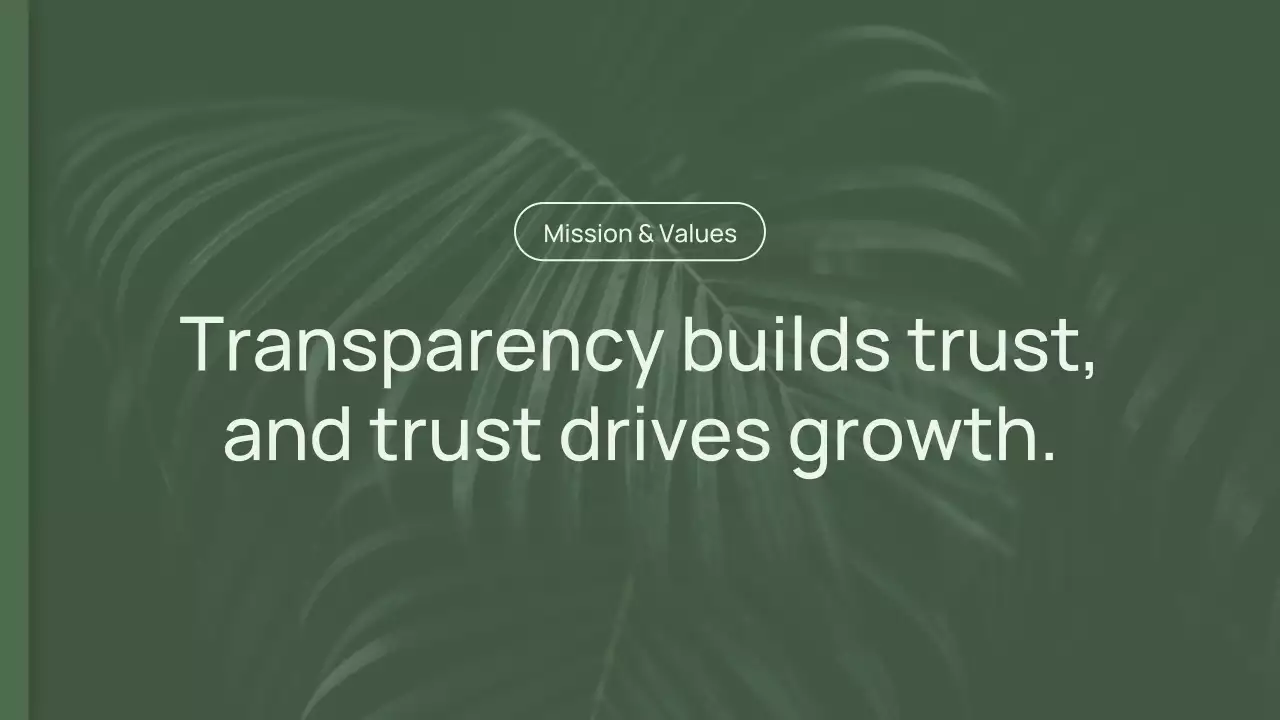 Green Minimal Brand Strategy Proposal Presentation