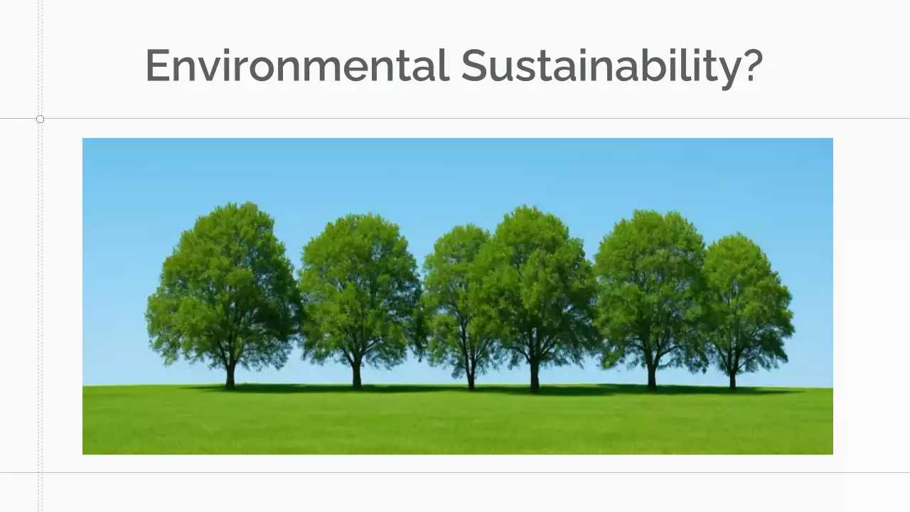 Green Minimal Sustainability Lecture Presentation