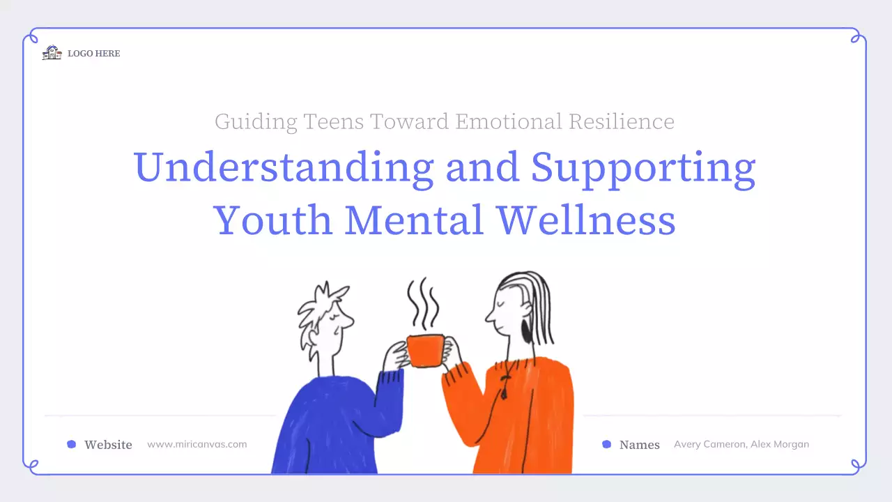 Blue Modern Mental Wellness Presentation