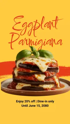 Cartão de Receita Clássico Bege - História do Instagram