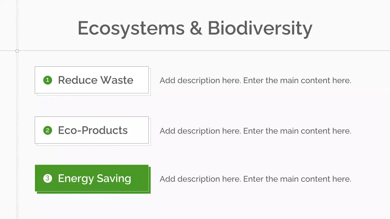 Green Minimal Sustainability Lecture Presentation