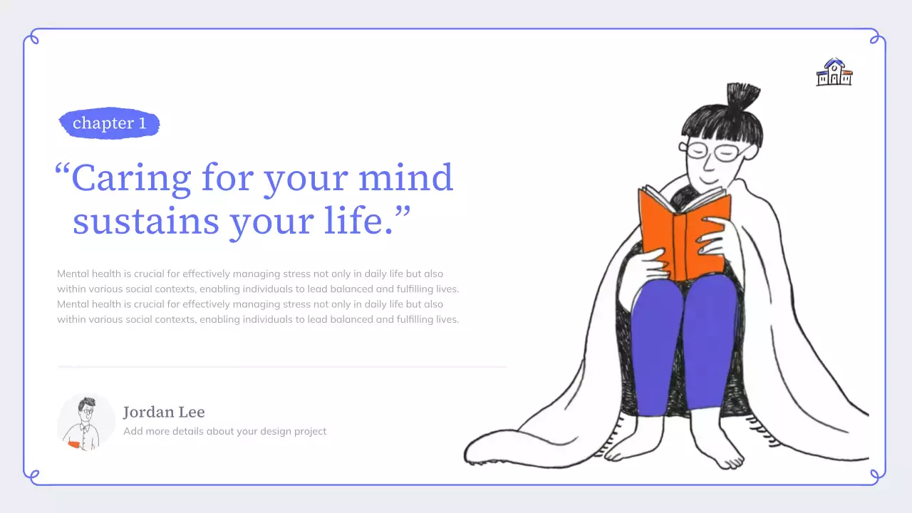 Blue Modern Mental Wellness Presentation