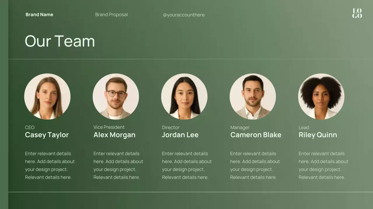 Green Minimal Brand Strategy Proposal Presentation