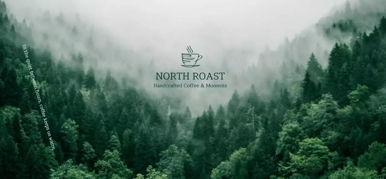 緑 モダン コーヒー ロゴ 写真