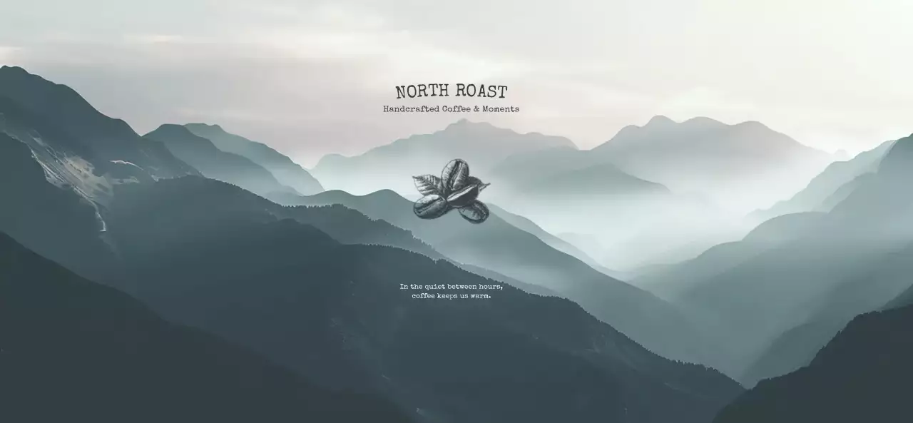 グレー シンプル コーヒー ロゴ 写真