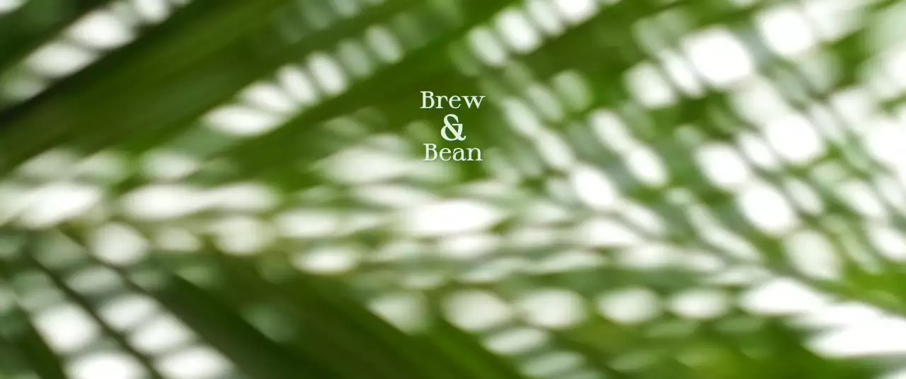 緑 ナチュラル コーヒー ロゴ 写真