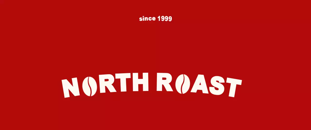 赤 シンプル コーヒー ロゴ 単色イラスト