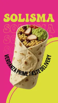 Pink Retro Food Advertisement Instagram Story