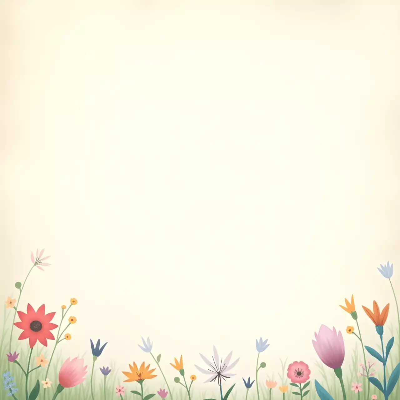 베이지 아기자기한 자연 포토프레임